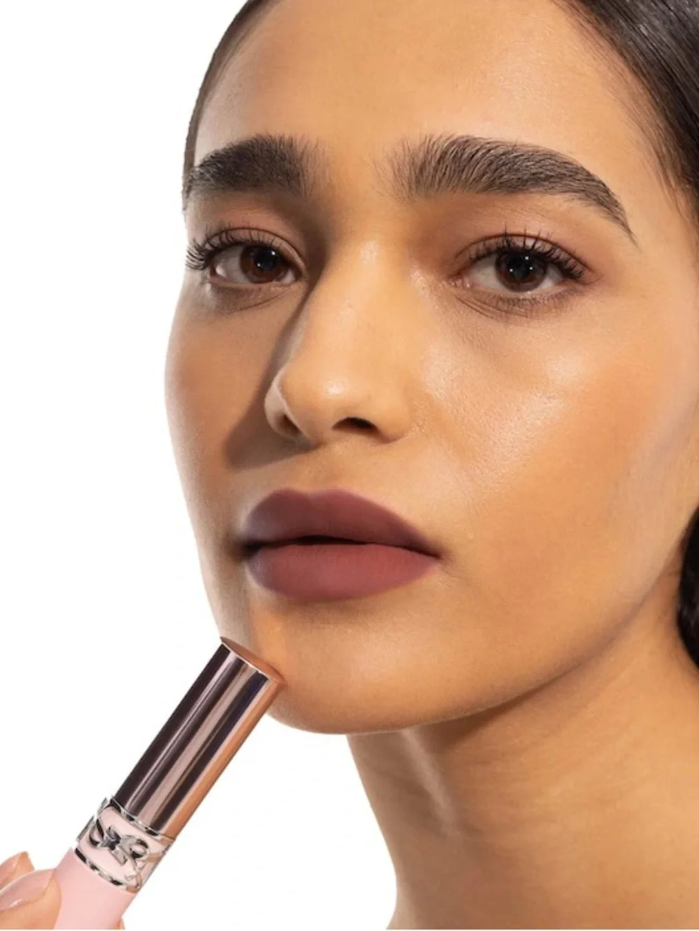 YSL Lovenude Lip Blusher Soft Blurring Lip Color 8 Mauve Haze